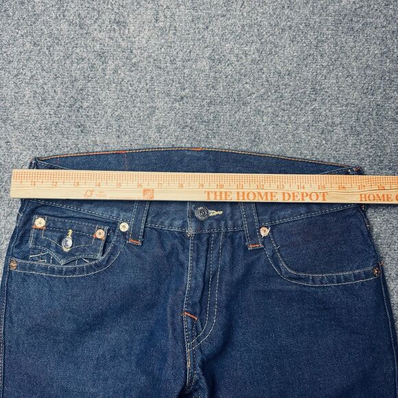True Religion Straight Flap Blue Jeans 31x33 - Picture 6 of 9